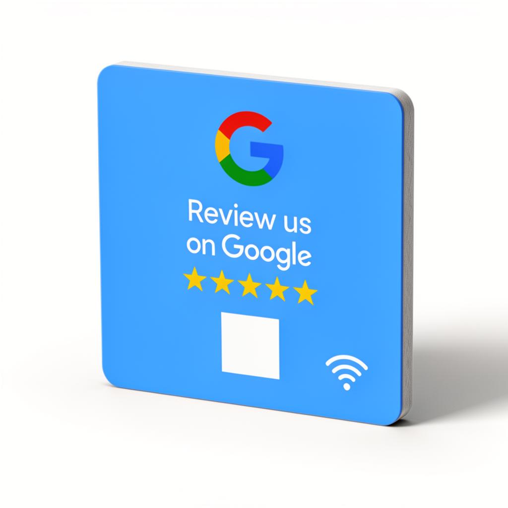 Review Plate — Sky Blue Adhesive
